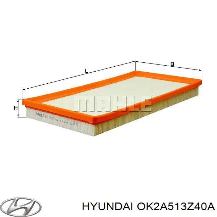 Filtro de aire OK2A513Z40A Hyundai/Kia