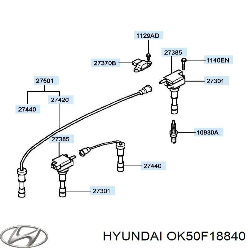188400K50F Hyundai/Kia Sensor temperatura refrigerante