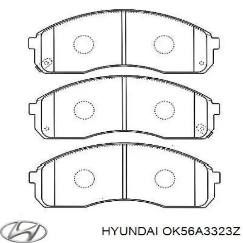 OK56A3323Z Hyundai/Kia pastillas de freno delanteras