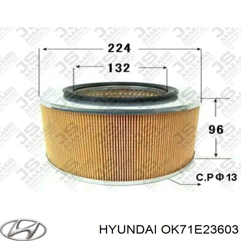 El filtro de aire Hyundai/Kia OK71E23603 precio, desde 12,18 EUR