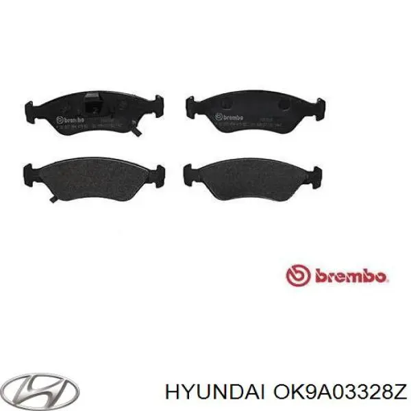 OK9A03328Z Hyundai/Kia pastillas de freno delanteras