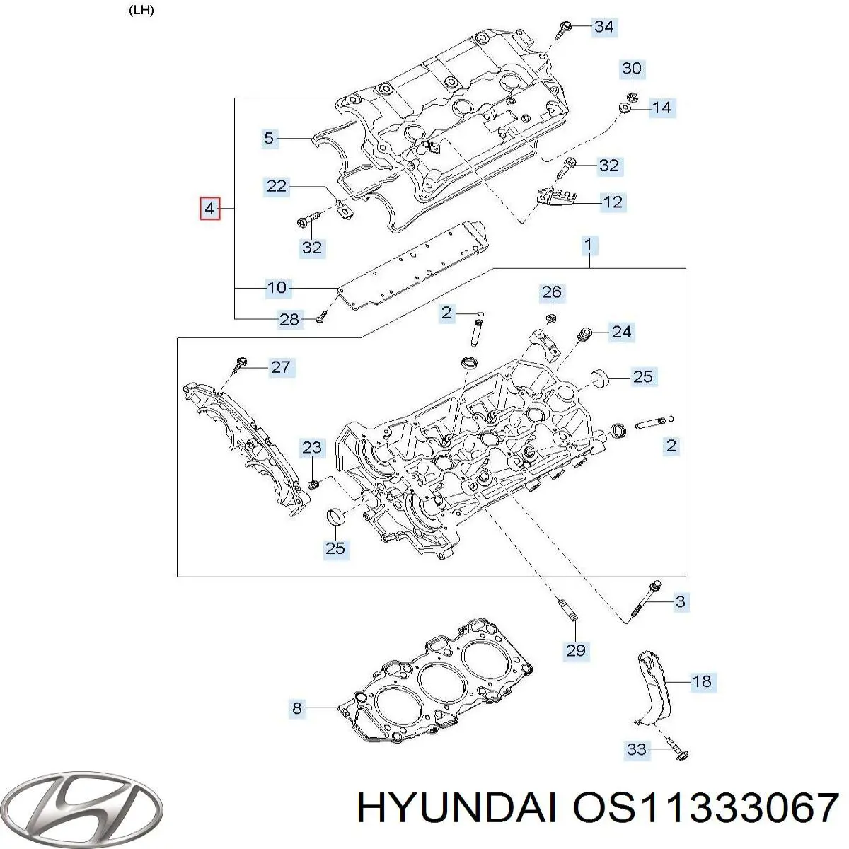 Comprar OS11333067 Hyundai/Kia Sello de aceite exterior del cubo trasero