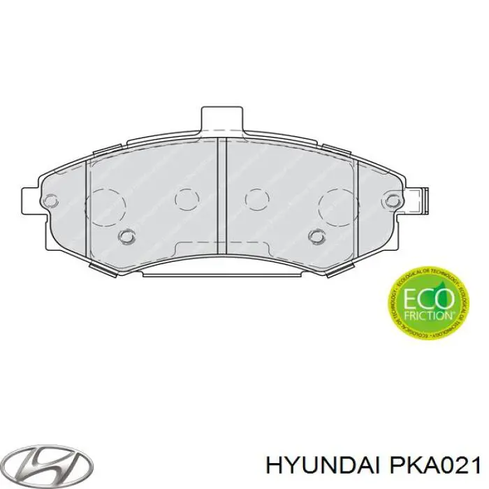 PKA-021 Hyundai/Kia pastillas de freno delanteras