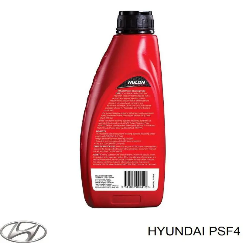 Líquido de dirección PSF4 Hyundai/Kia