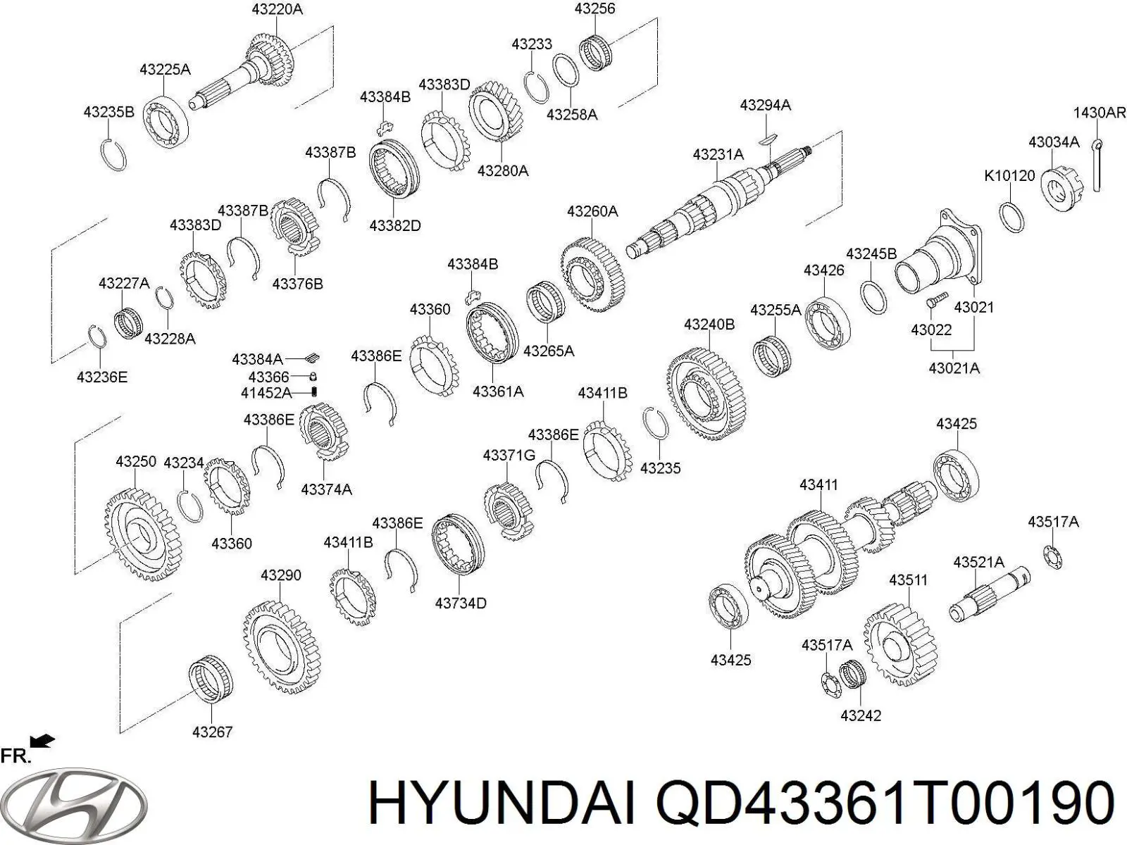 QD43361T00190 Hyundai/Kia