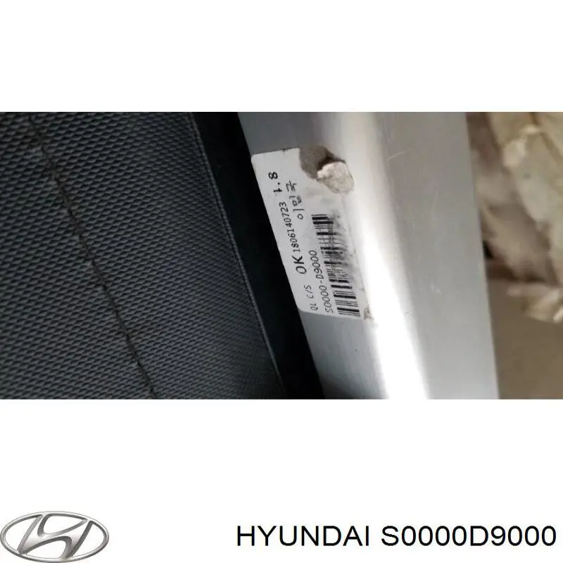 Cortina del compartimento de equipaje S0000D9000 Hyundai/Kia