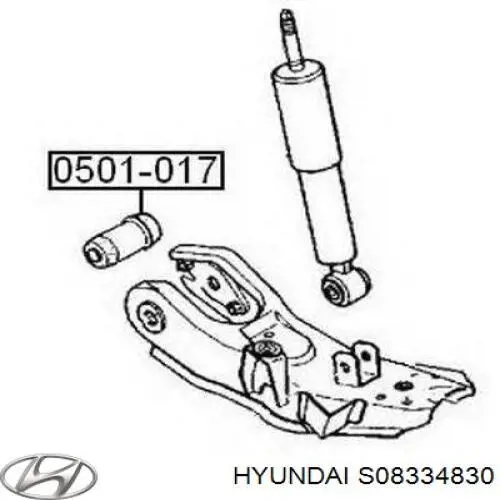 S08334830 Hyundai/Kia silentblock de brazo de suspensión delantero superior