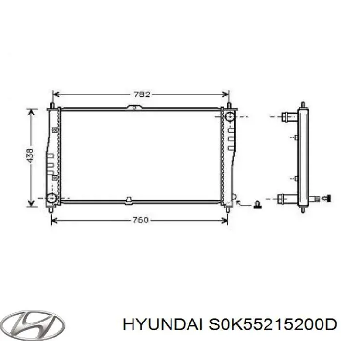 Água radiador Hyundai/Kia S0K55215200D precio, desde 60,98 EUR