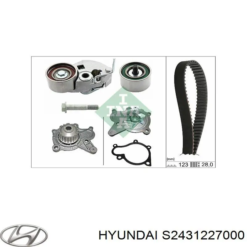 Correa de distribución Hyundai/Kia S2431227000 precio, desde 29,71 EUR