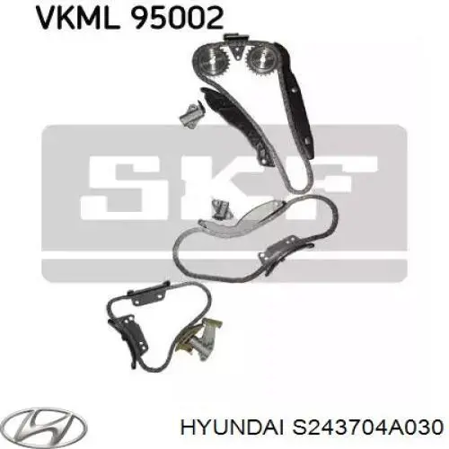 s243704a030 Hyundai/Kia tensor, cadena de distribución, bomba alta presión