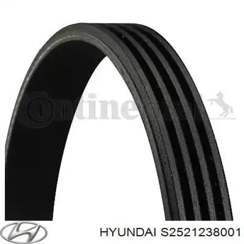 Correa de transmisión trapezoidal Hyundai/Kia S2521238001 precio, desde 7,44 EUR