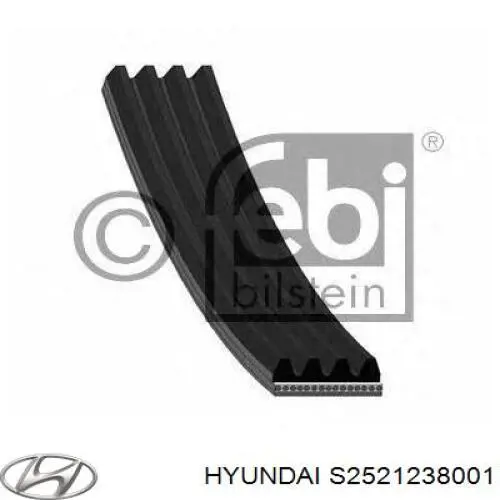 S2521238001 Hyundai/Kia correa trapezoidal
