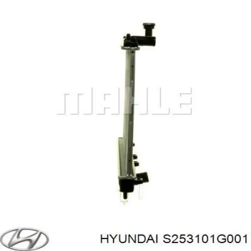 S253101G001 Hyundai/Kia radiador refrigeración del motor