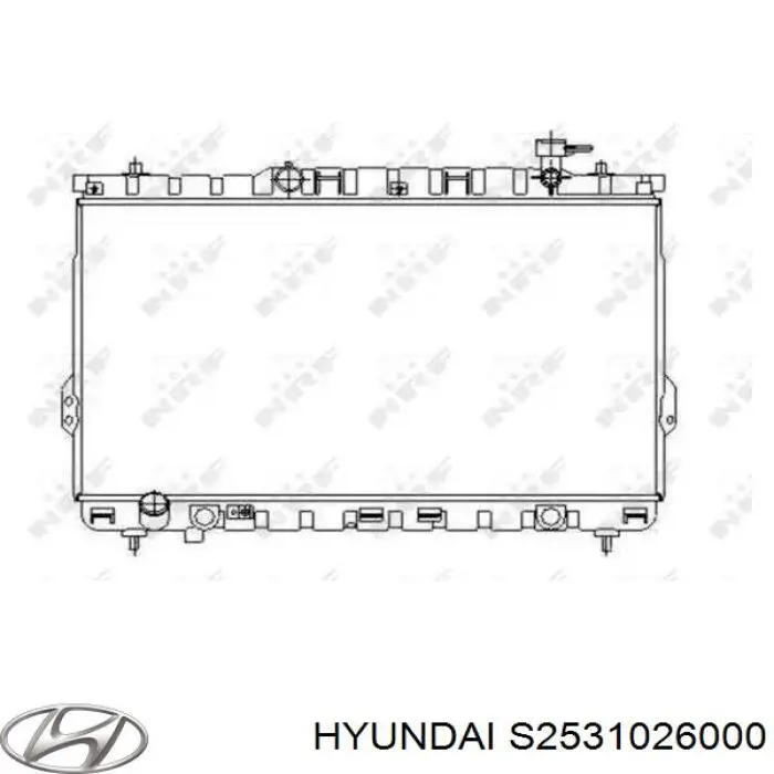 S2531026000 Hyundai/Kia radiador
