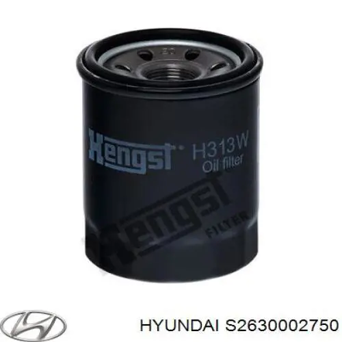 Comprar S2630002750 Hyundai/Kia Filtros de aceite