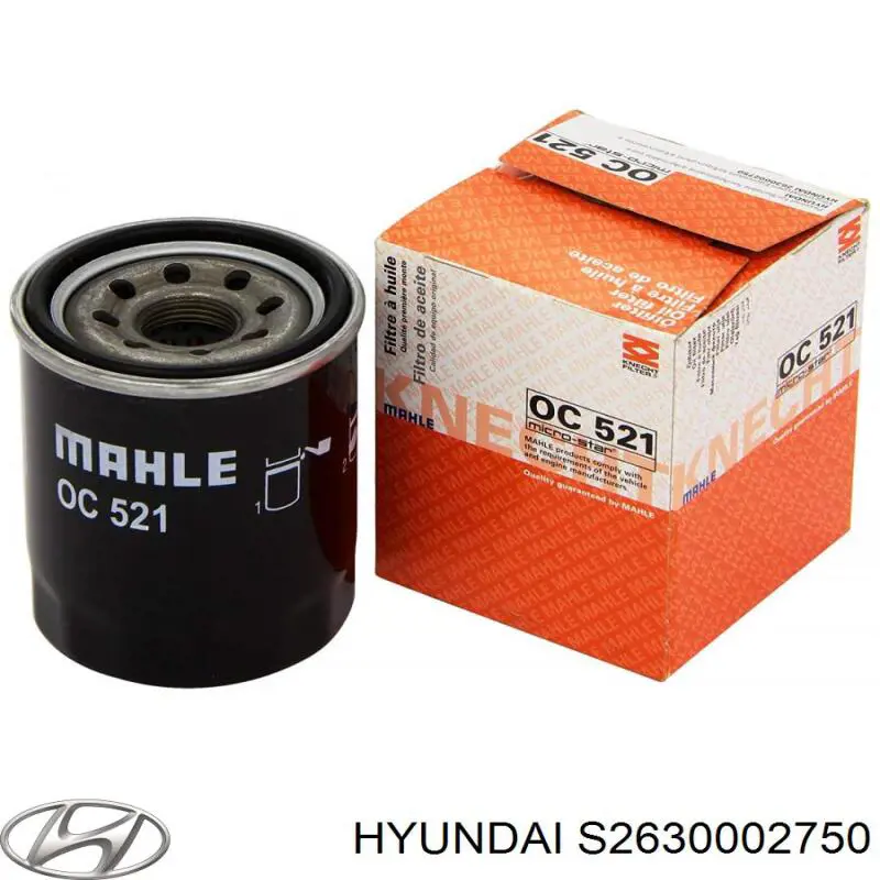 S2630002750 Hyundai/Kia filtro de aceite