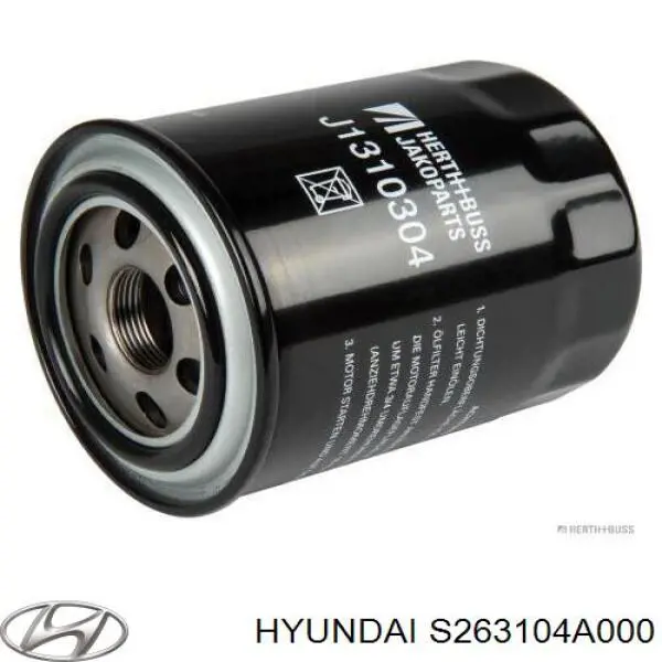 Comprar S263104A000 Hyundai/Kia Filtros de aceite