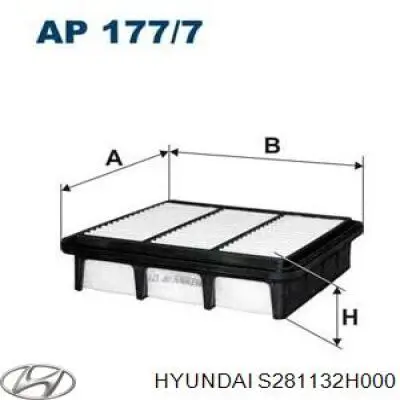 Comprar S281132H000 Hyundai/Kia Filtro de aire