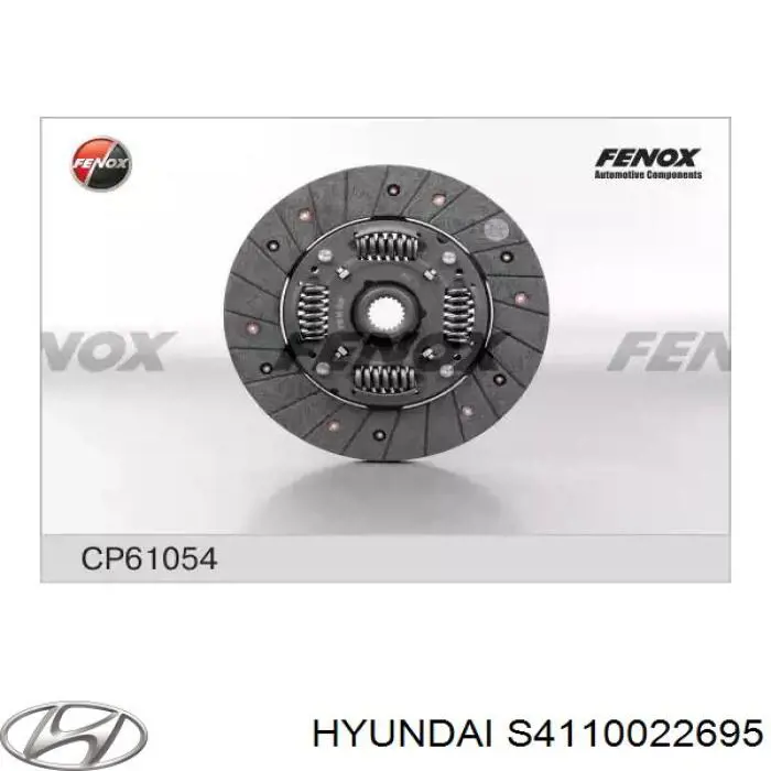 S4110022695 Hyundai/Kia disco de embrague