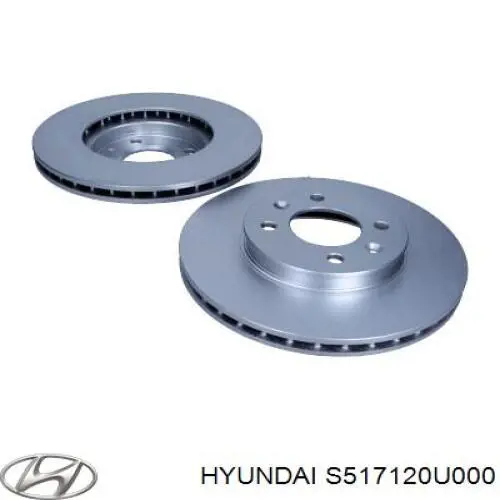 S517120U000 Hyundai/Kia disco de freno delantero