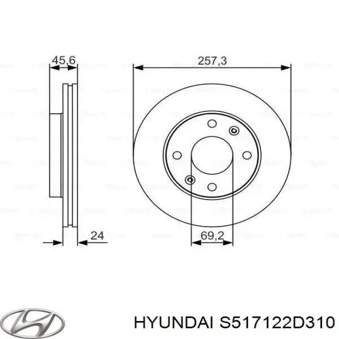 Frenos delanteros Hyundai/Kia S517122D310 precio, desde 30,21 EUR