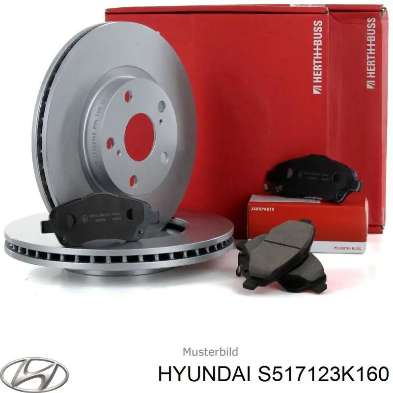 S517123K160 Hyundai/Kia disco de freno delantero