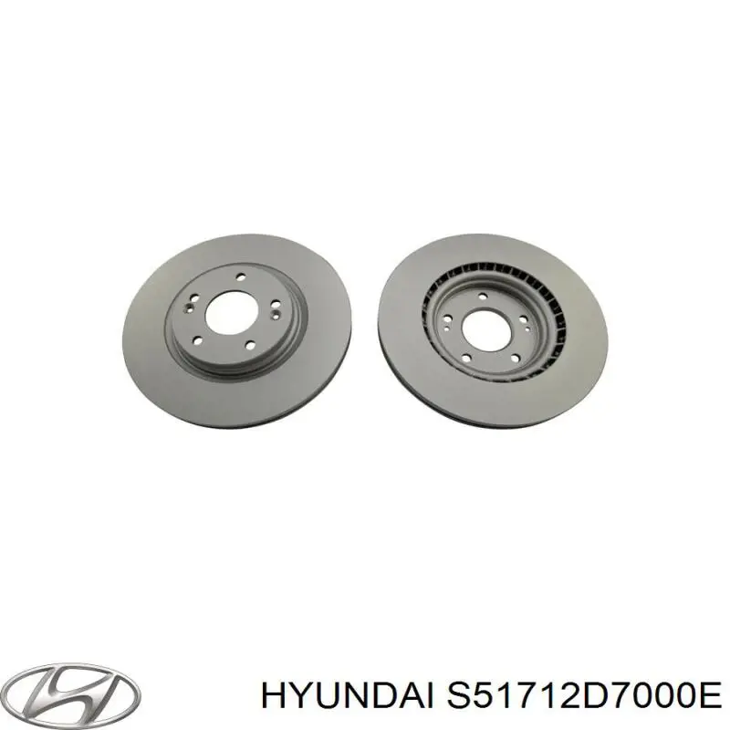 Disco de freno S51712D7000E Hyundai/Kia