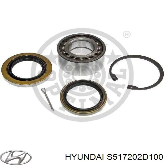 Comprar S517202D100 Hyundai/Kia Cojinete de rueda delantero