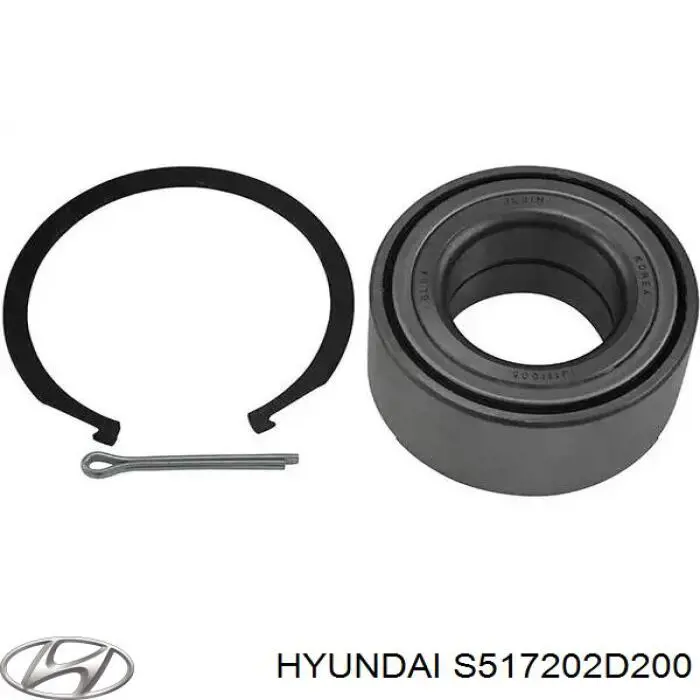 S517202D200 Hyundai/Kia cojinete de rueda delantero