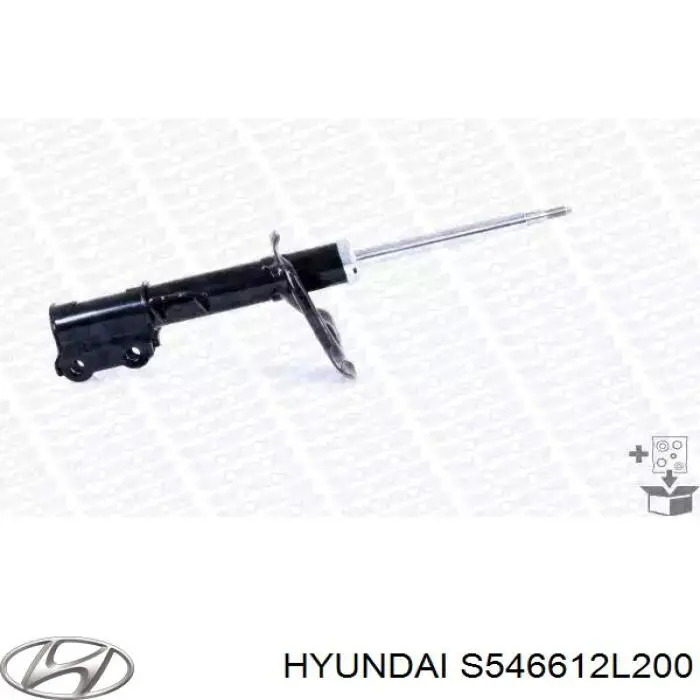 S546612L200 Hyundai/Kia amortiguador delantero derecho
