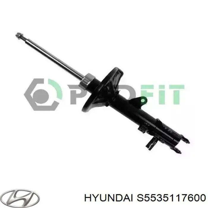 S5535117600 Hyundai/Kia amortiguador trasero izquierdo