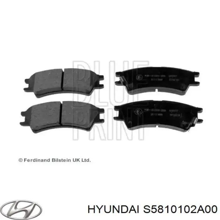 S5810102A00 Hyundai/Kia pastillas de freno delanteras