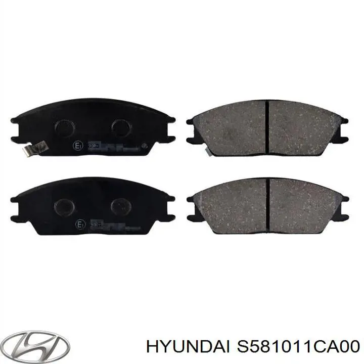 S581011CA00 Hyundai/Kia pastillas de freno delanteras