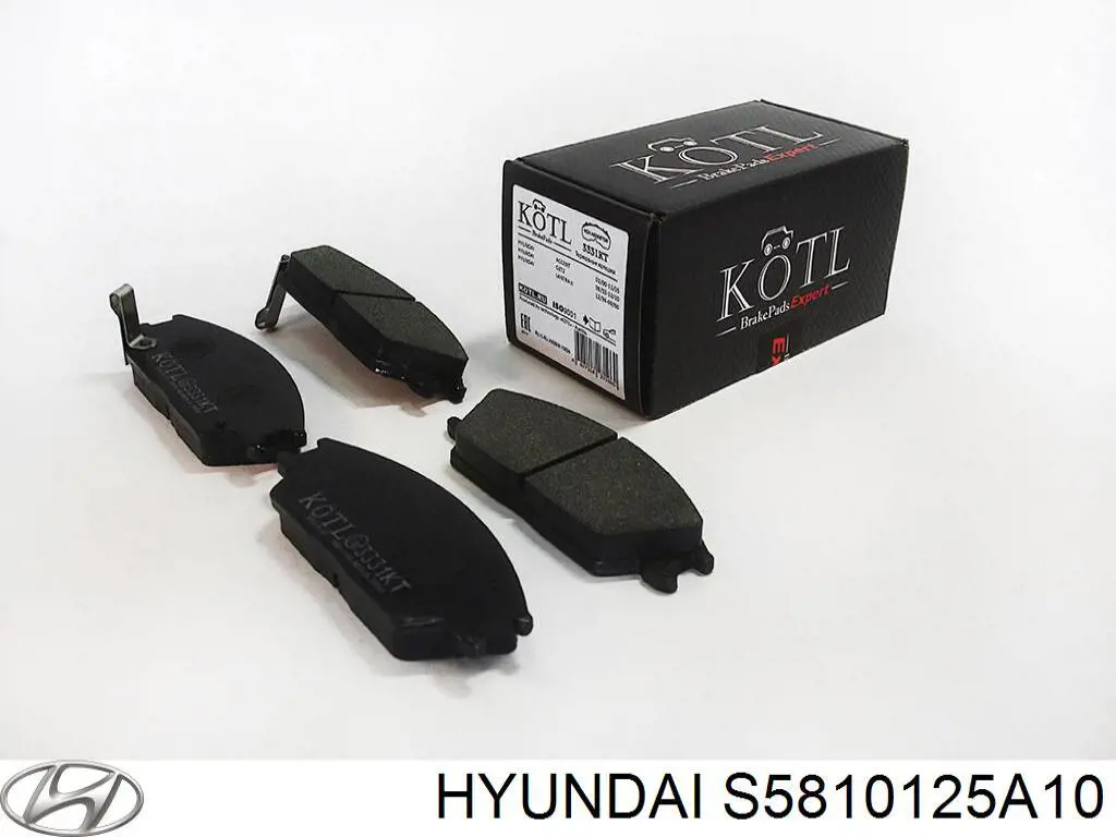 S5810125A10 Hyundai/Kia pastillas de freno delanteras