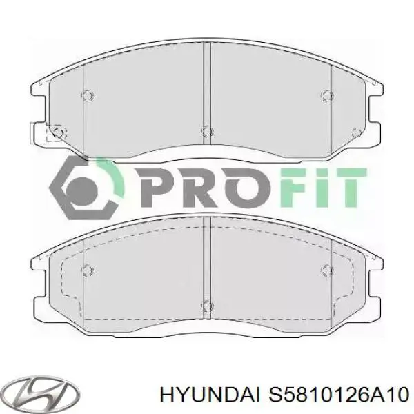 S5810126A10 Hyundai/Kia pastillas de freno delanteras