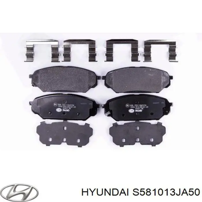 S581013JA50 Hyundai/Kia pastillas de freno delanteras