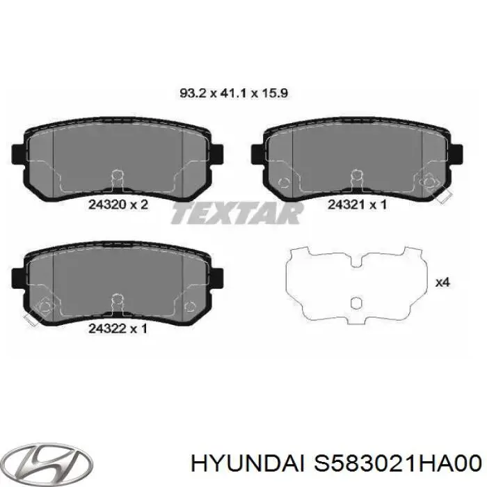 Pastillas traseras de freno Hyundai/Kia 583023SA30 precio, desde 33,41 EUR