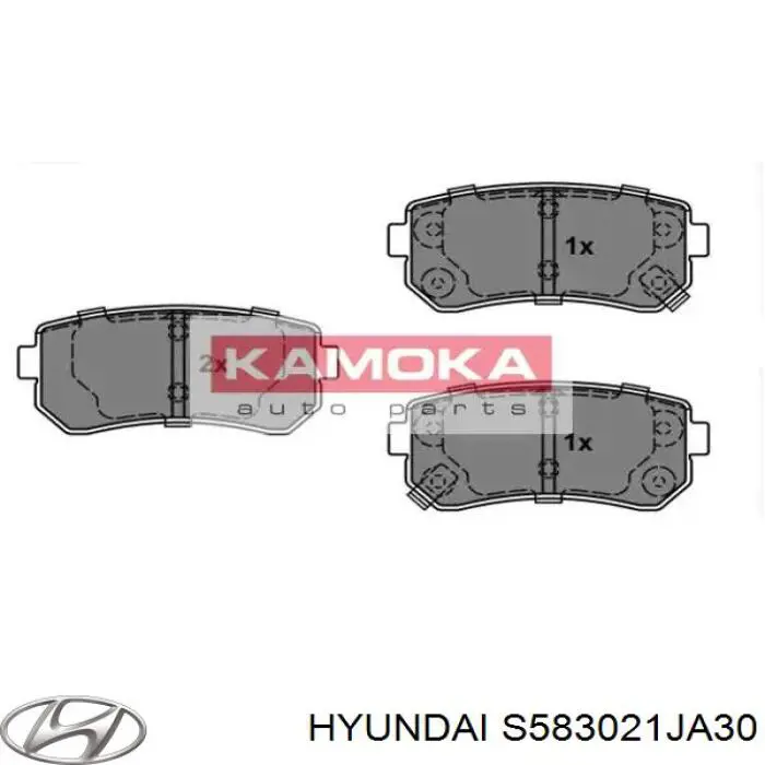 S583021JA30 Hyundai/Kia pastillas de freno traseras