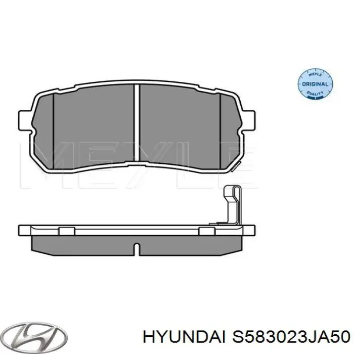 S583023JA50 Hyundai/Kia pastillas de freno traseras