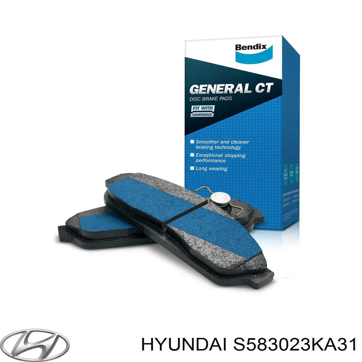 S583023KA31 Hyundai/Kia pastillas de freno traseras