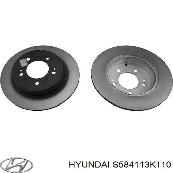 S584113K110 Hyundai/Kia disco de freno trasero