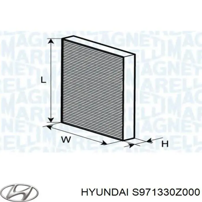 S971330Z000 Hyundai/Kia filtro de habitáculo