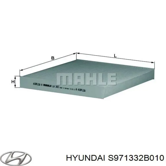 S971332B010 Hyundai/Kia filtro habitáculo