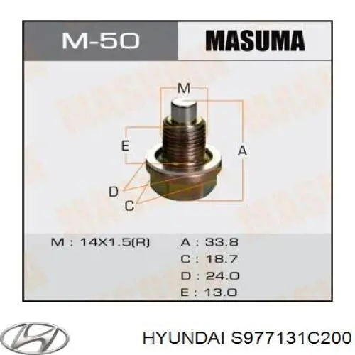 Comprar S977131C200 Hyundai/Kia Correa trapezoidal