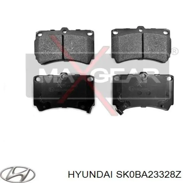 SK0BA23328Z Hyundai/Kia pastillas de freno delanteras