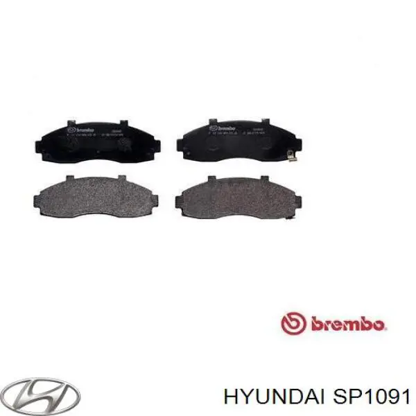 SP1091 Hyundai/Kia pastillas de freno delanteras