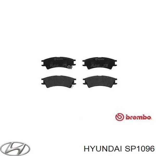 SP1096 Hyundai/Kia pastillas de freno delanteras