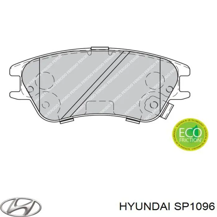 Comprar SP1096 Hyundai/Kia Pastillas delanteras de freno