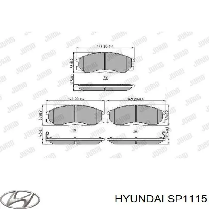 Pastillas freno delanteras Hyundai/Kia SP1115 precio, desde 21,90 EUR