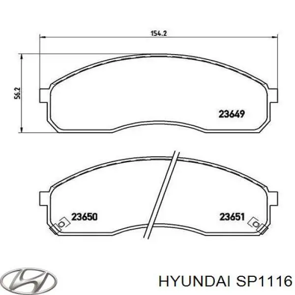Pastillas freno delanteras Hyundai/Kia SP1116 precio, desde 37,75 EUR